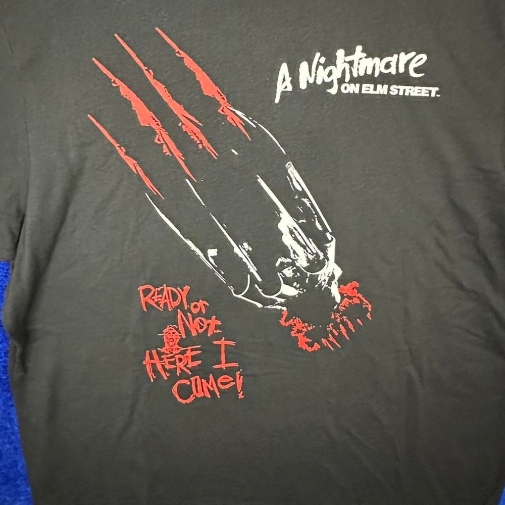 A Nightmare‎ on Elm Street movie promo t-shirt #horror #80s Men's 2XL
